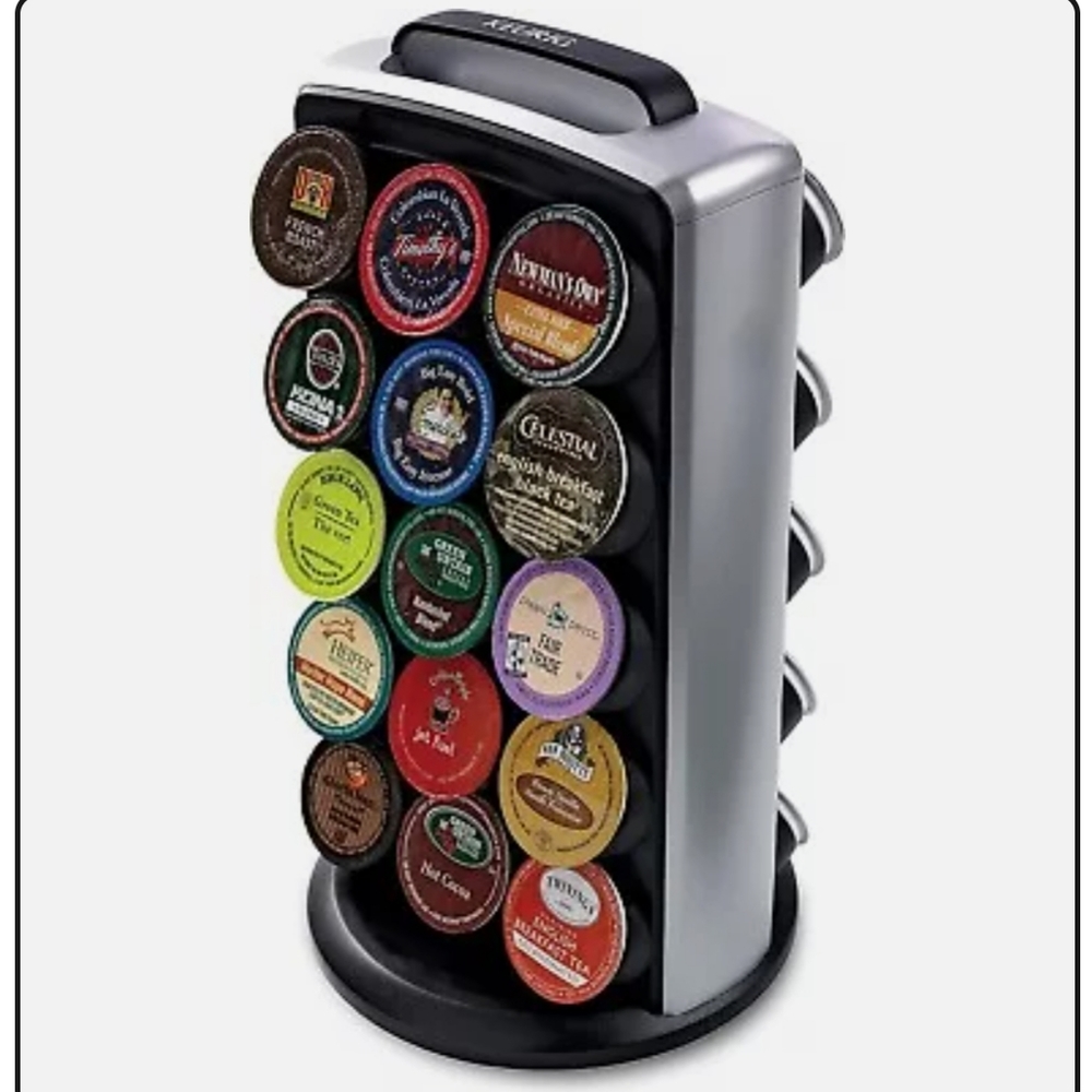 Keurig Vertical Tower K-Cup Carousel Storage 30 Cup Holder (KCC-30) Swiv… - Picture 2 of 10